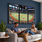Texas Rangers Baseball Team Print, Arlington Globe Life Field Stadium Wall Art