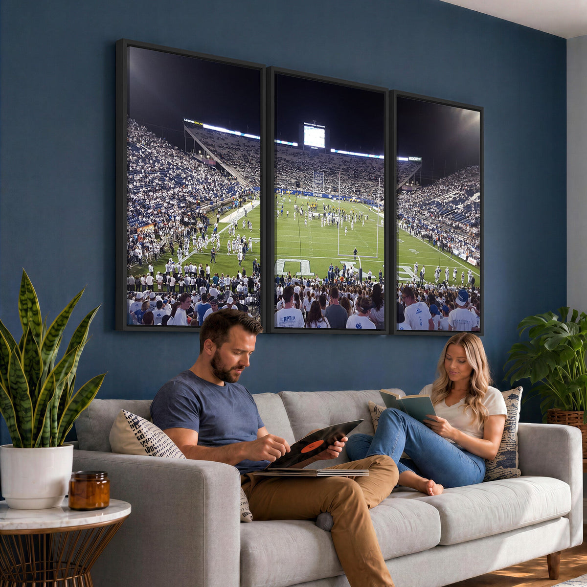 Brigham Young University Cougars Football Print Canvas