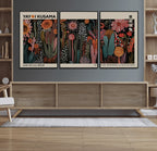 Modern Japanese Wall Art Canvas Print, Framed Abstract Mount Fuji Zen Landscape