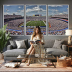 Buffalo Bills Highmark Stadium Wall Art Canvas Print, Bills Game Day Decor