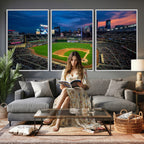 Target Field Wall Art Canvas Print, Baseball Stadium