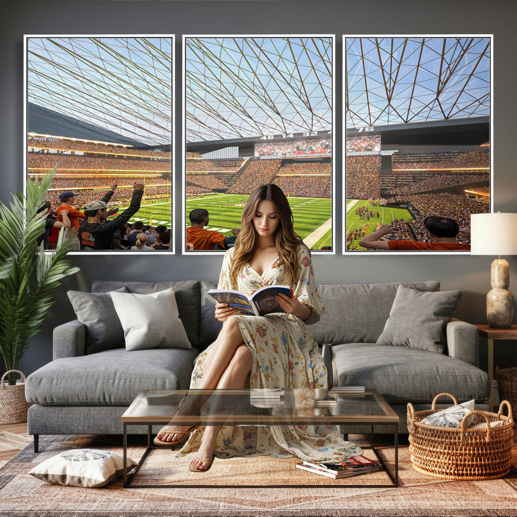 Cleveland Browns Stadium Wall Art Canvas Print