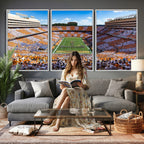 Tennessee Neyland Stadium Wall Art, Sports Arena Canvas, Framed and Ready to Hang