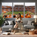 Tennessee Neyland Stadium Wall Art, Sports Arena Canvas, Home Bar Wall Decor
