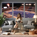 Boise State Broncos Albertsons Stadium Wall Art Canvas Print