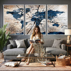 Rustic World Map Canvas Print | Framed Wall Art for Couples