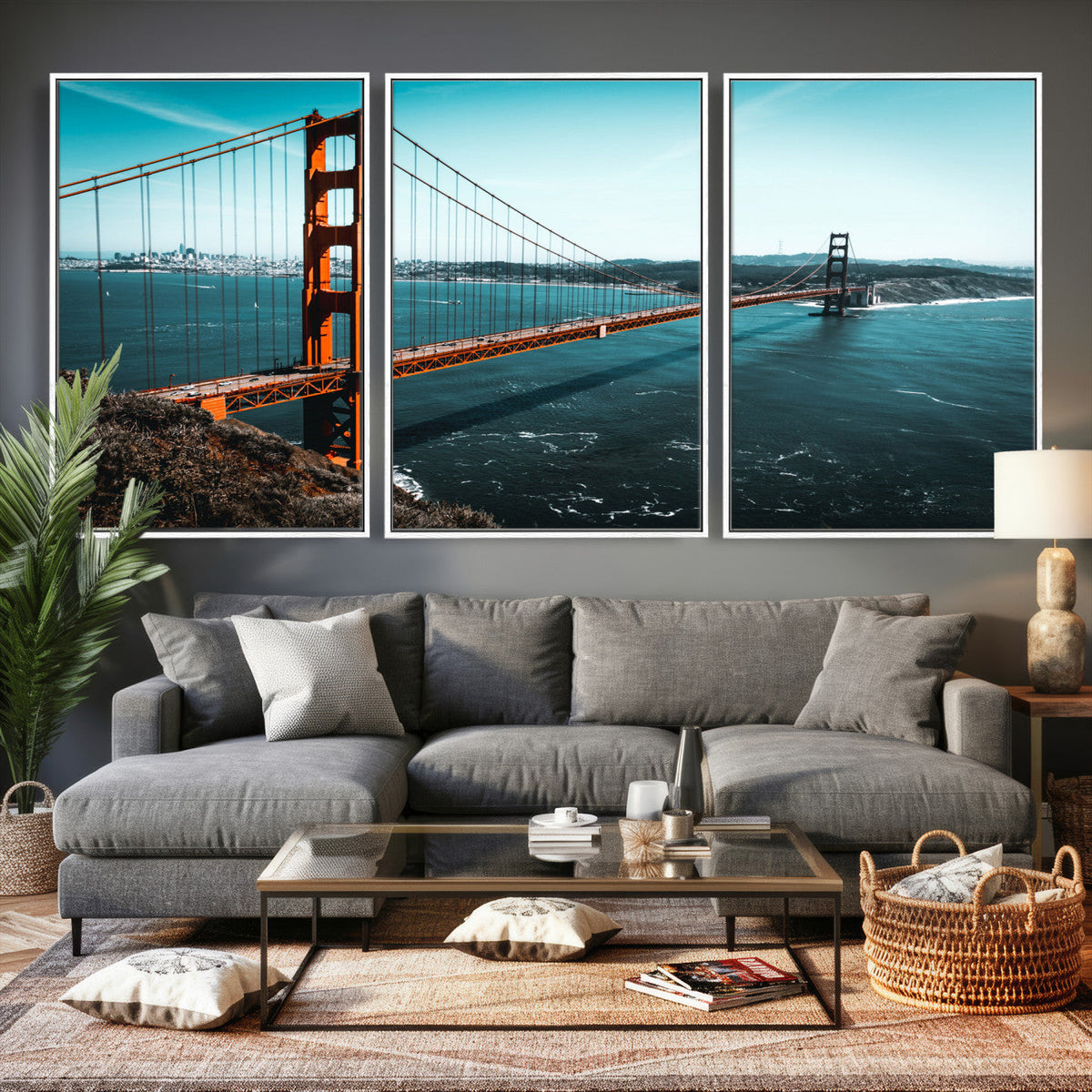 Golden Gate Bridge Wall Art Canvas Print | San Francisco Landmark Photography