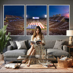 Oklahoma Sooners Memorial Stadium Wall Art Canvas Print