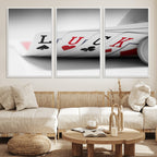 Framed Lucky Poker Cards Canvas | Modern Triptych Wall Art for Game Rooms