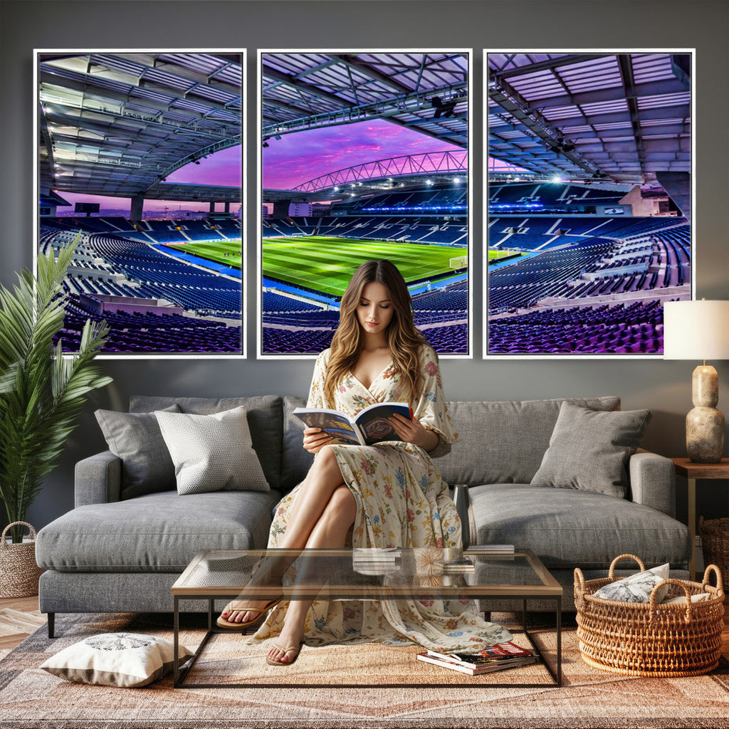FC Porto Soccer Team Print Canvas, Dragon Stadium Wall Art