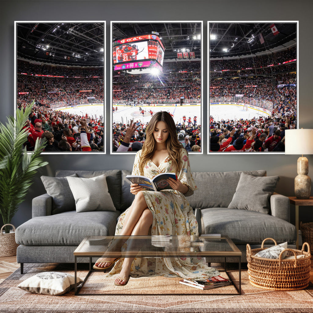 Amerant Bank Arena Wall Art Canvas Print, Hockey Arena