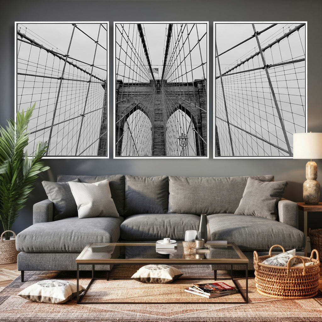 Large Brooklyn Bridge Wall Art Canvas Print