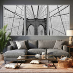 Large Brooklyn Bridge Wall Art Canvas Print