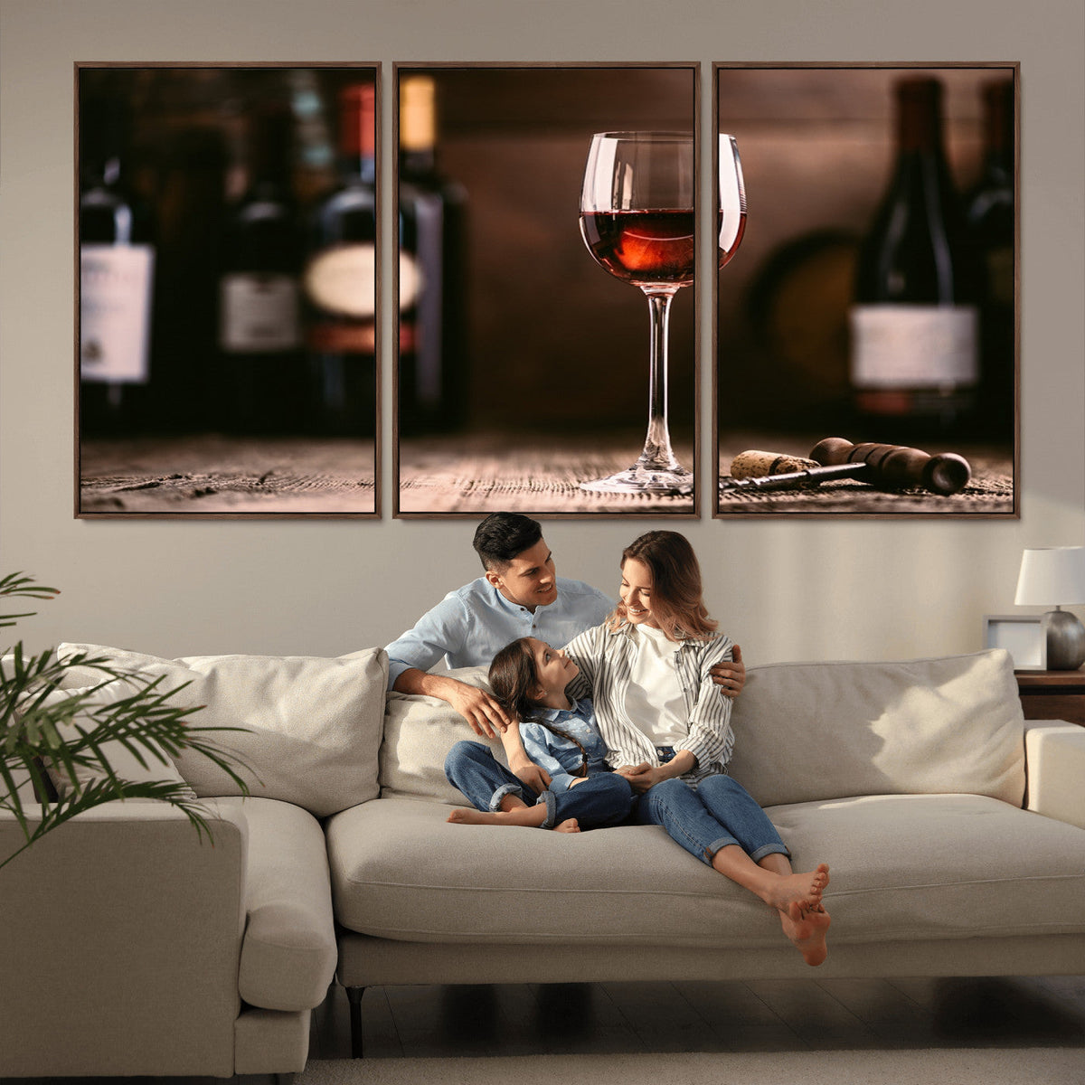 Red Wine and Bottle Canvas Print