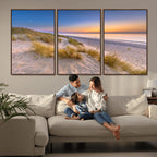 Sunrise On The Beach Wall Art Canvas Print