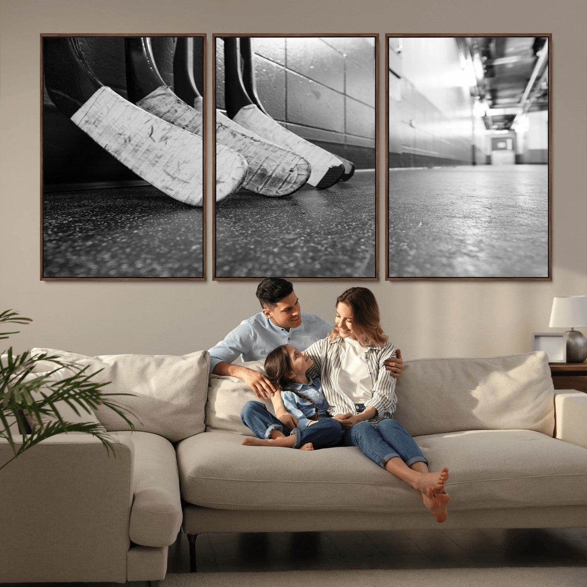 Ice Hockey Wall Art Canvas Print