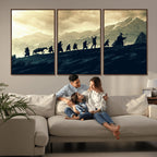Fellowship Journey Wall Art | Fantasy Adventure Canvas Print