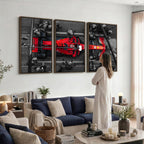 Ferrari Pit Stop Canvas Wall Art | Precision and Speed