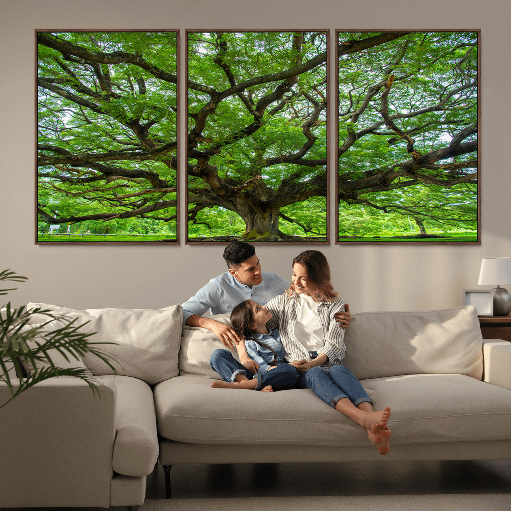 Ancient Tree Wall Art Canvas Print, Framed Sprawling Branches