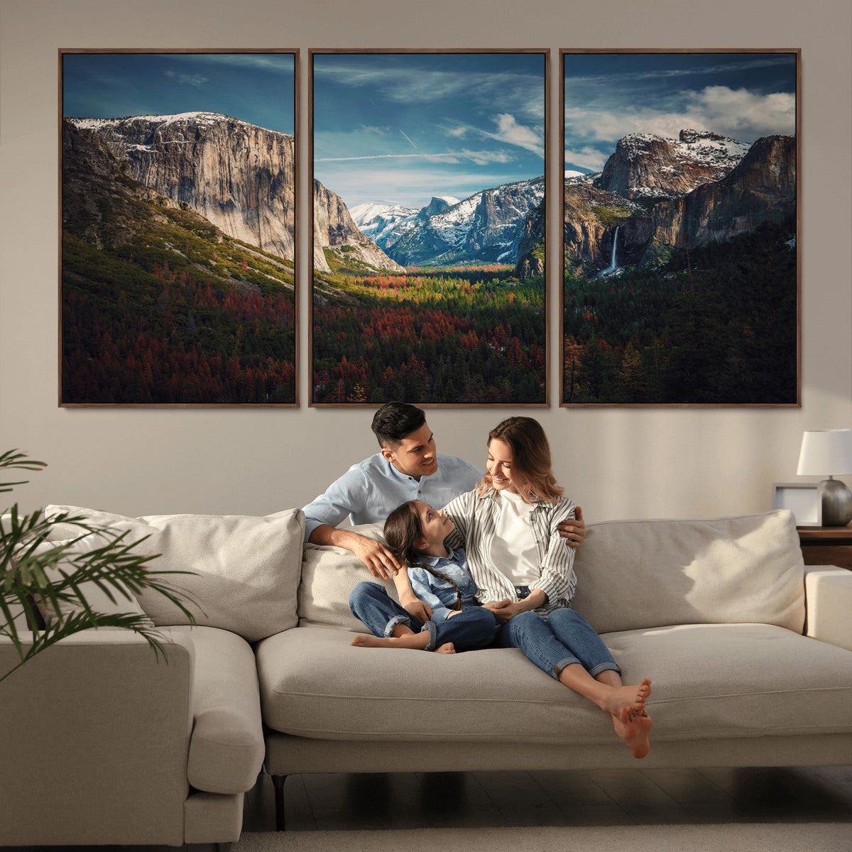 Yosemite National Park Wall Art Canvas Print, Framed El Capitan Mountain Landscape