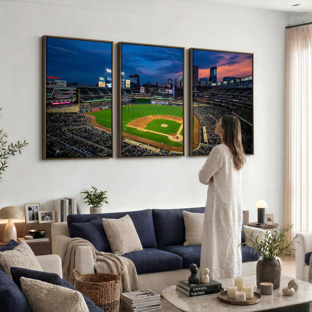 Target Field Wall Art Canvas Print, Baseball Stadium