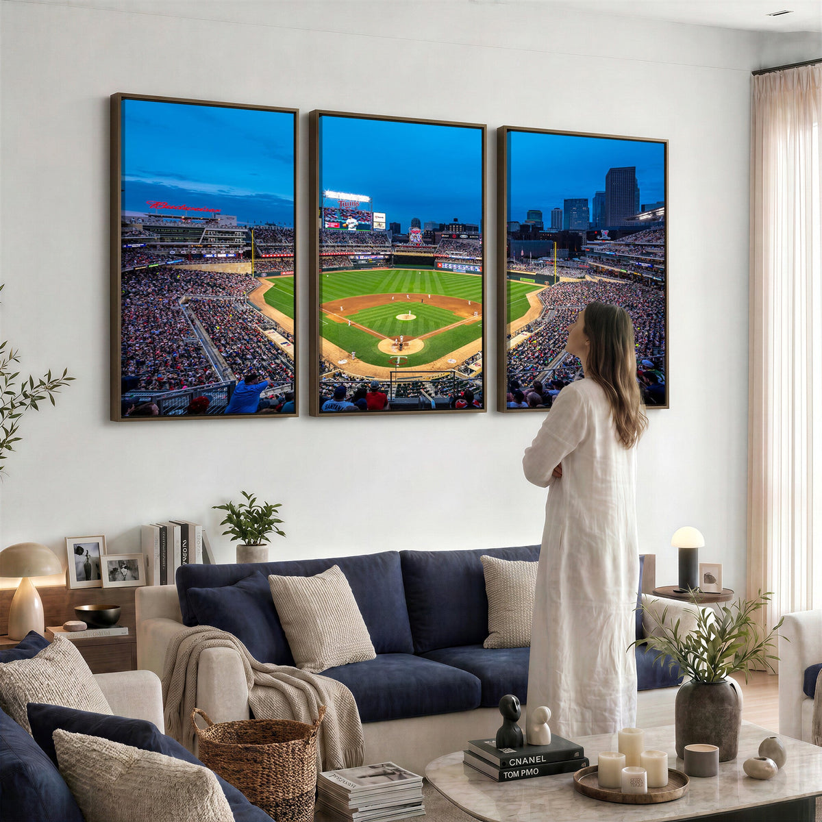 Target Field Stadium Wall Art Canvas Print, Minnesota Twins