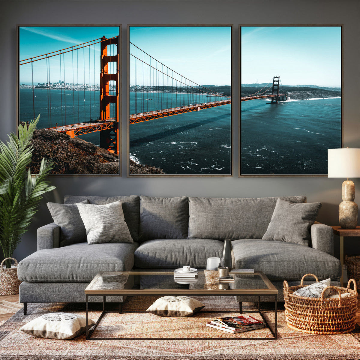 Golden Gate Bridge Wall Art Canvas Print | San Francisco Landmark Photography