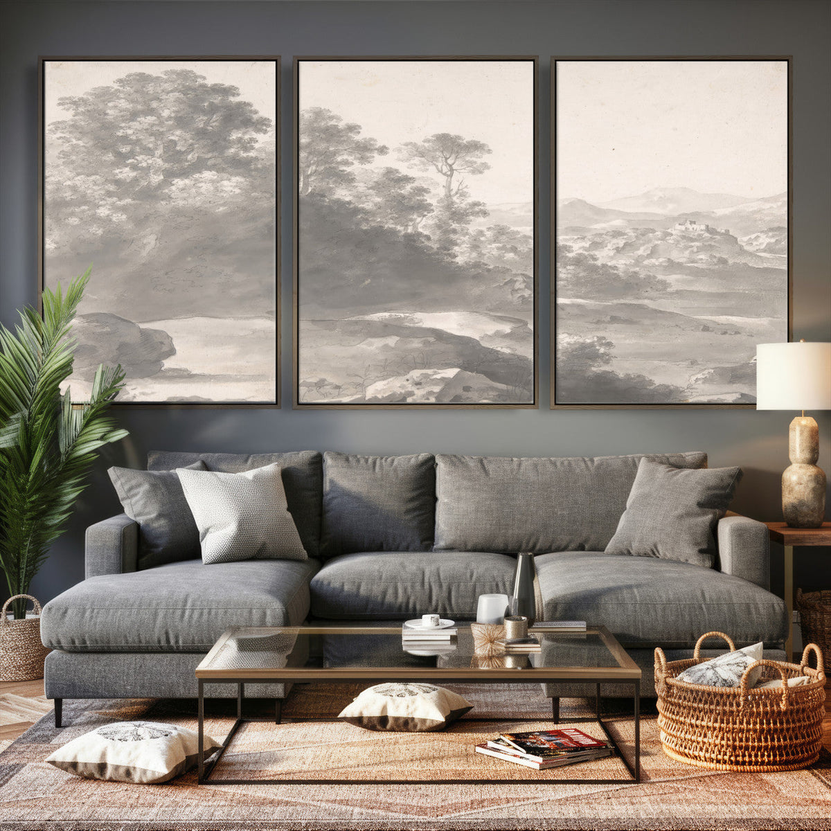 Van Poelenburch Landscape Canvas Wall Art | Dutch Golden Age