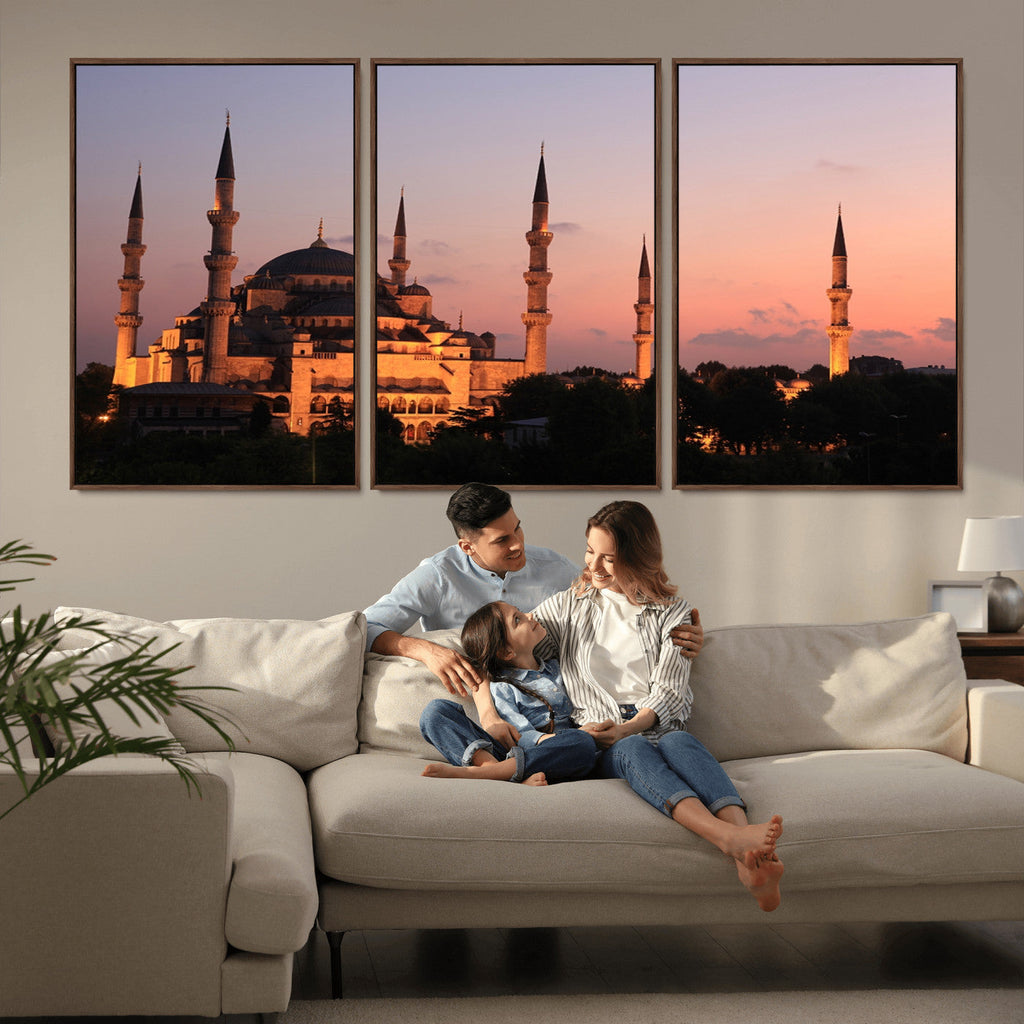 Wall Art Turkey Istanbul Skyline Canvas Print