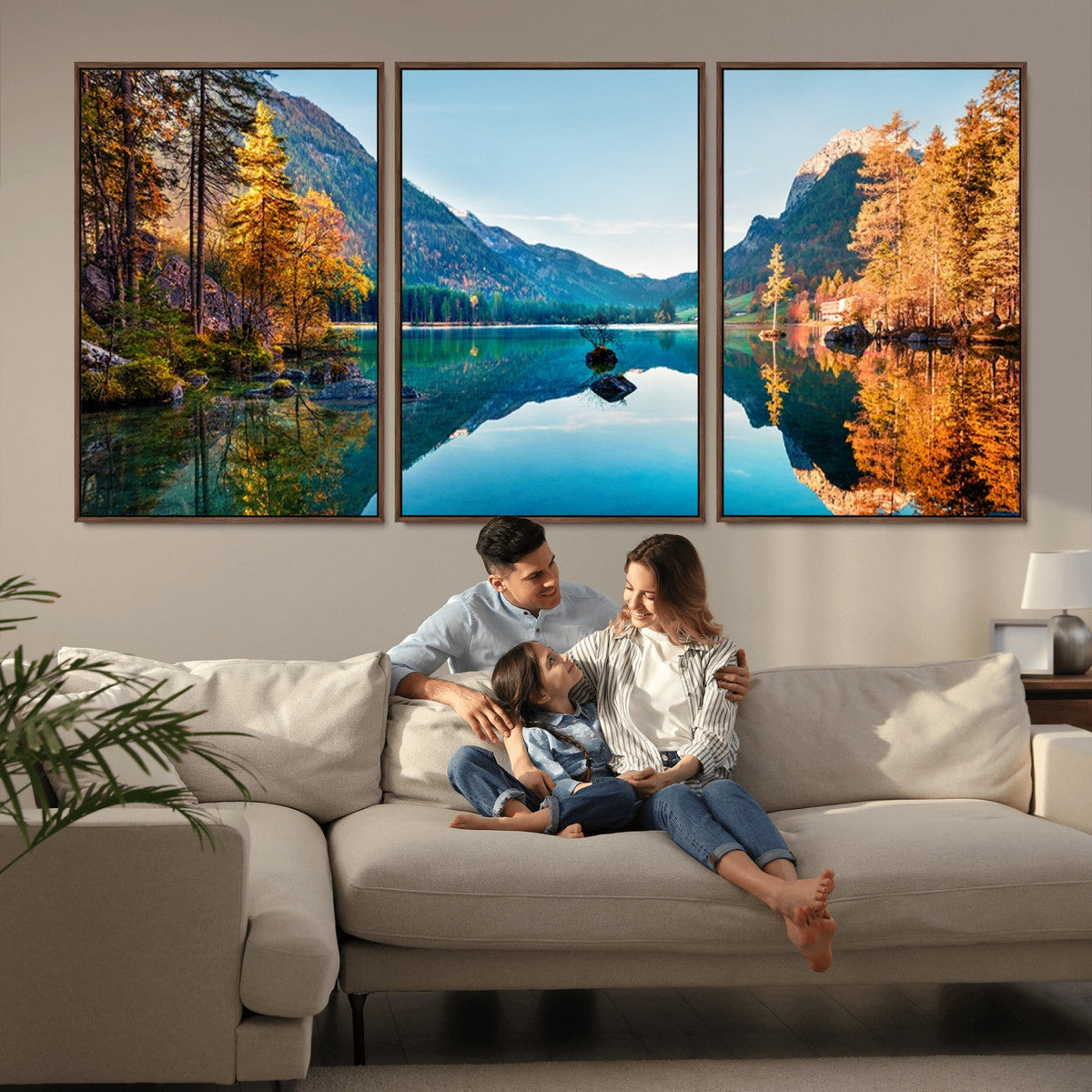 Fantastic Autumn Panorama Wall Art Canvas Print
