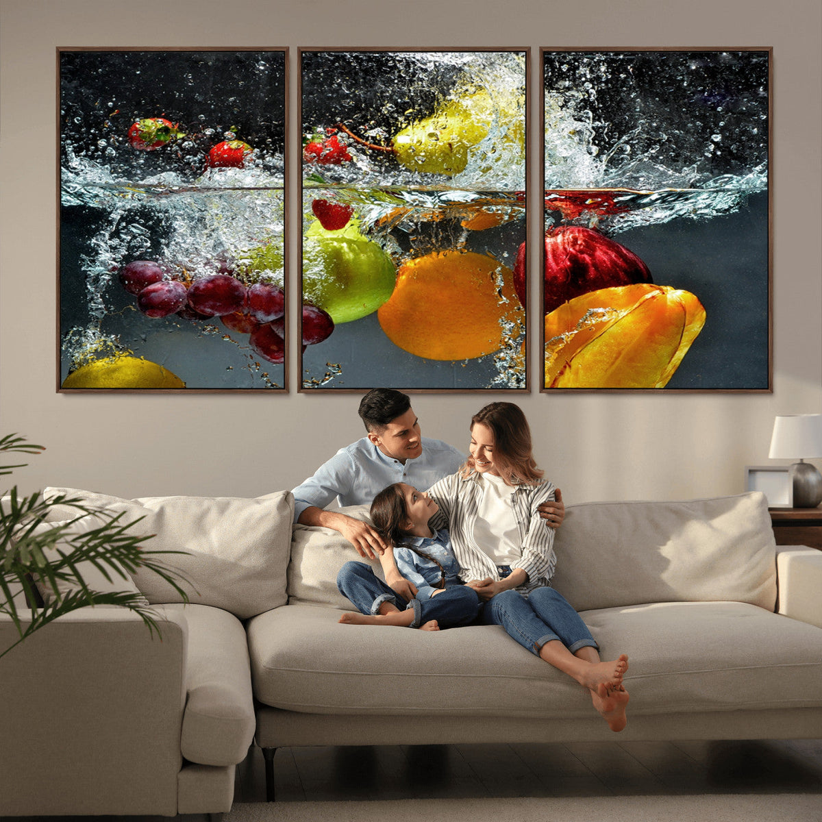 Kitchen Vegetables World Wall Art Canvas Print