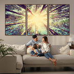 Tree and Sunshine Canvas Print