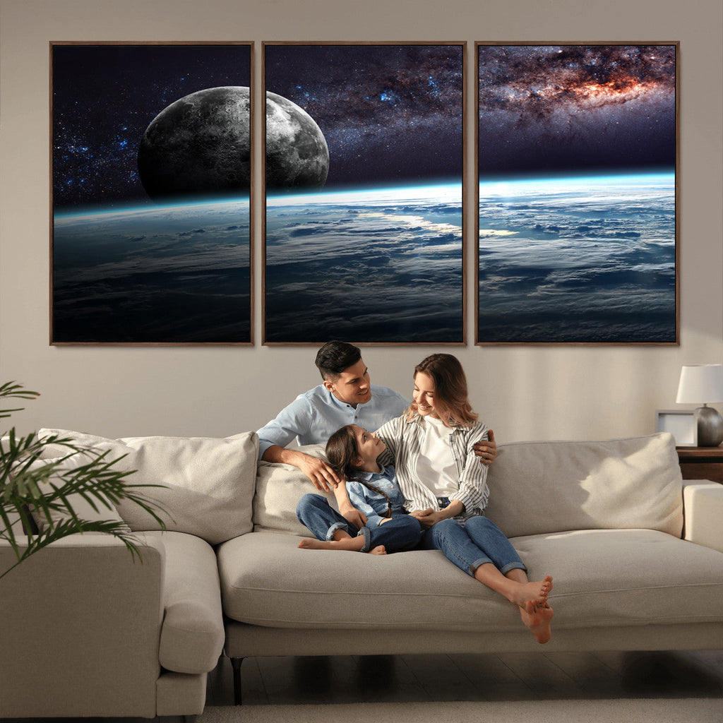 Space and Planet Canvas Print
