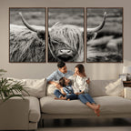 Cow Focus Canvas Wall Art Print