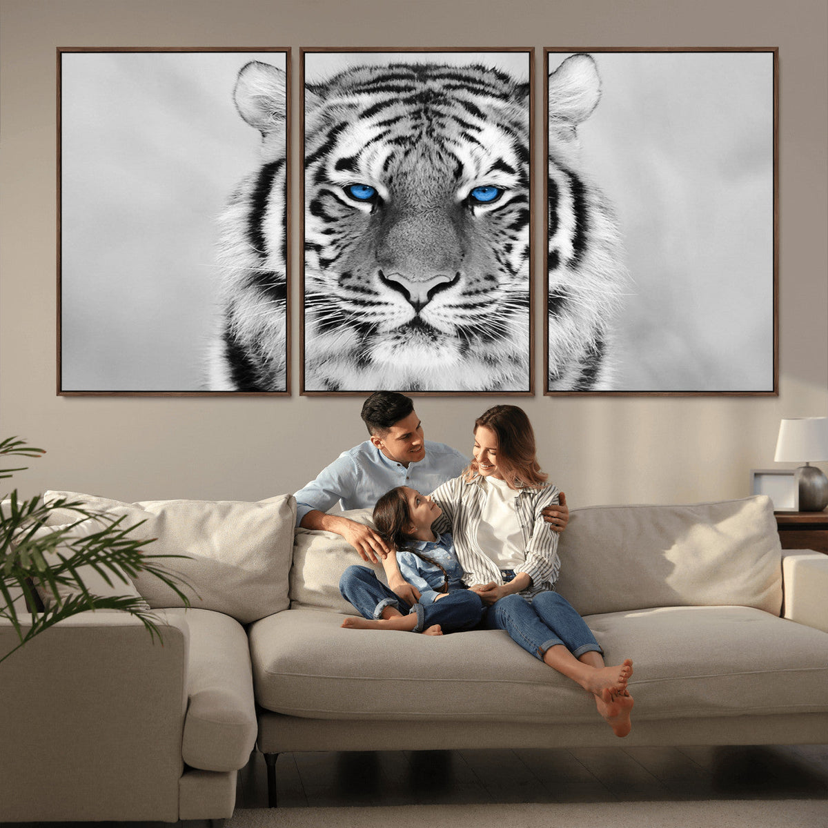 Tiger Canvas Artwork Wall Art Print