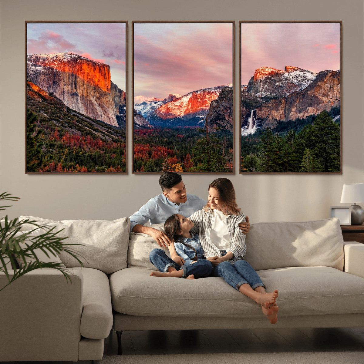 Yosemite Half Dome Wall Art Canvas Print El Capitan