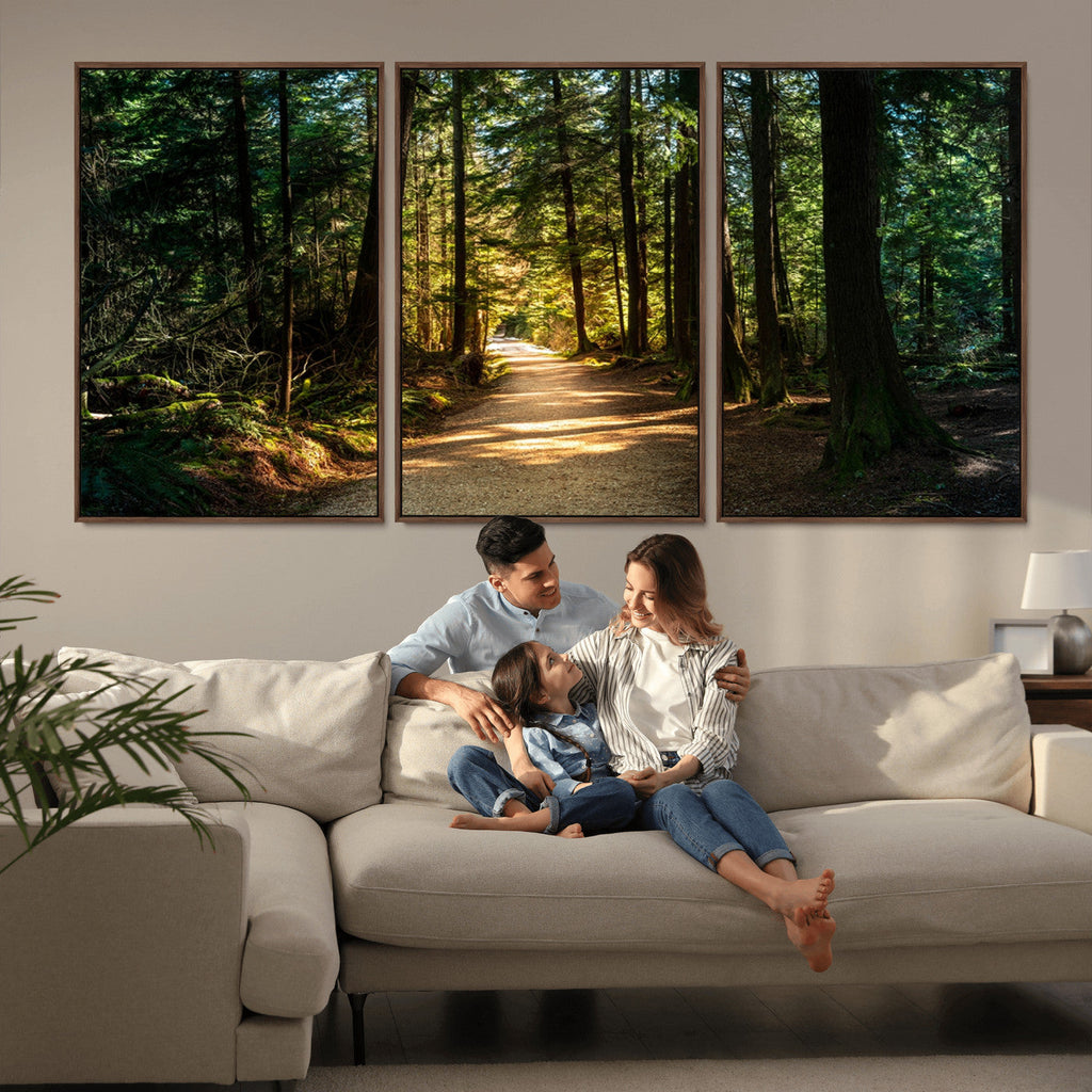 Natural Landscape Wall Art Relaxing Forest Canvas Print