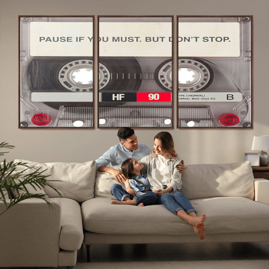 Music Cassette Iconic Wall Art Canvas Print