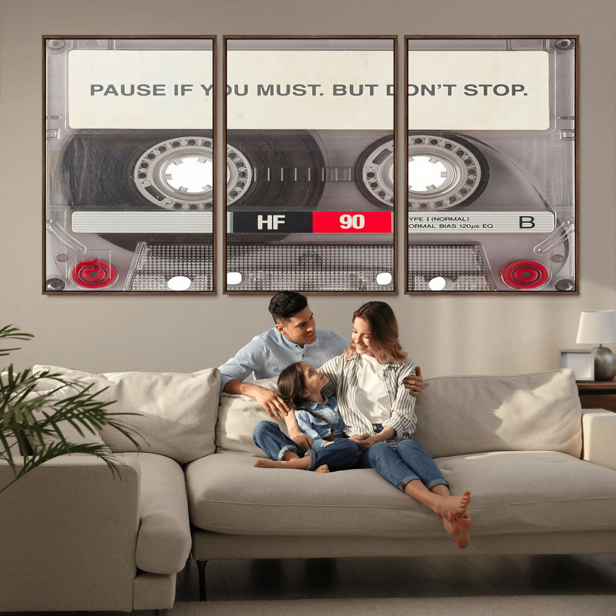 Music Cassette Iconic Wall Art Canvas Print