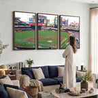 New York Mets Baseball Team Print, Citi Field Baseball Stadium Wall Art