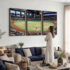 Texas Rangers Baseball Team Print, Arlington Globe Life Field Stadium Wall Art
