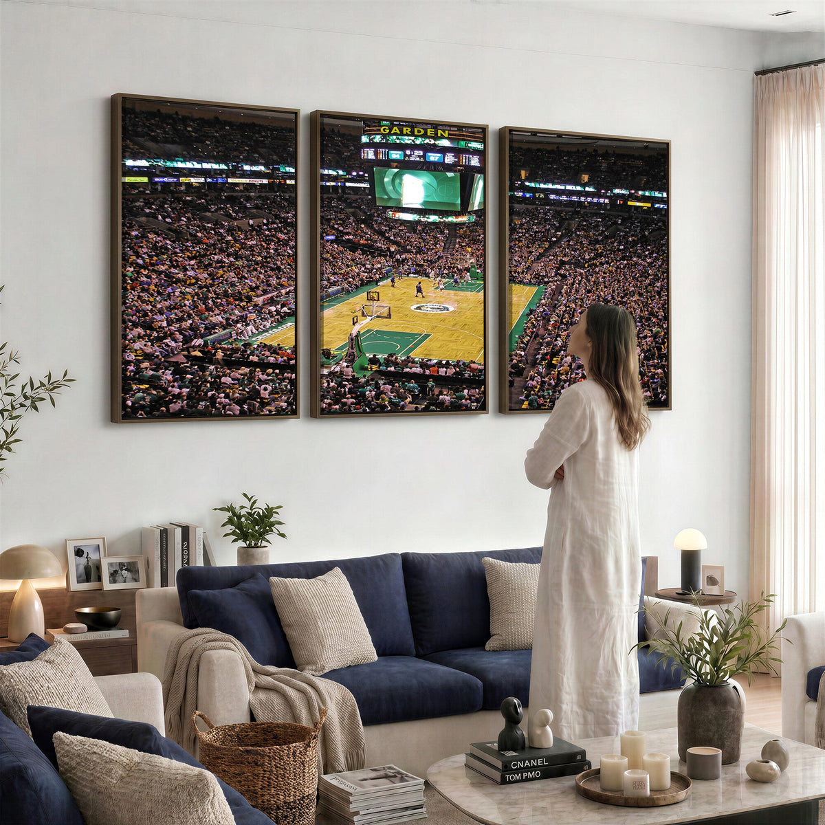 Celtics Game Versus The Timberwolves, Basketball Arena Wall Art