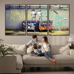 Banksy Life is Short Wall Art, Iconic Graffiti Street Art Canvas Print