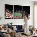 Houston Cougars Football Team Print, Houston TDECU Stadium