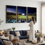 University of Michigan Wolverines Football Team Print, Ann Arbor, Extra Large Game Room Wall Decor