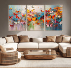 Abstract Butterfly Wall Art Canvas Print