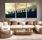 Fellowship Journey Wall Art | Fantasy Adventure Canvas Print