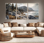 Serene Coastal View of Acadia National Park