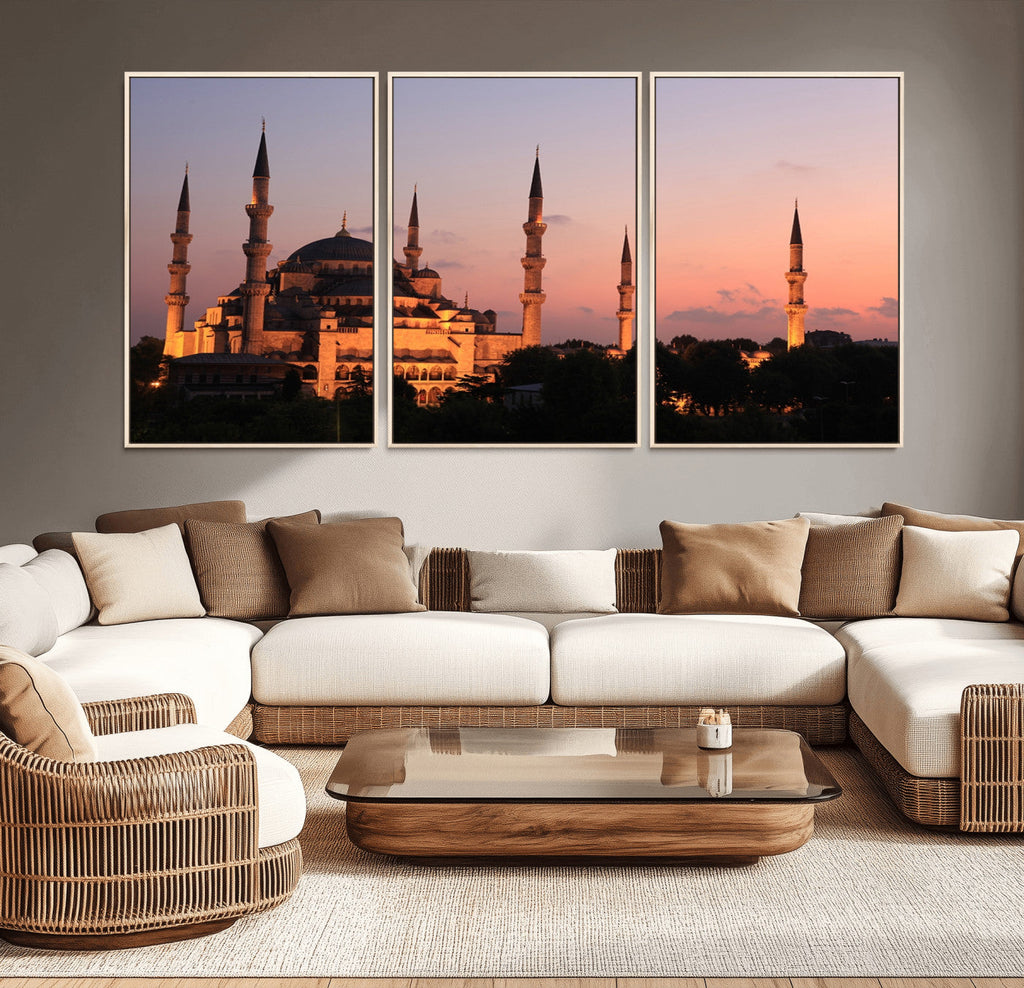 Wall Art Turkey Istanbul Skyline Canvas Print