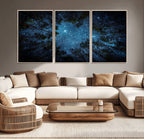 Forest and Stars Wall Art Canvas Print